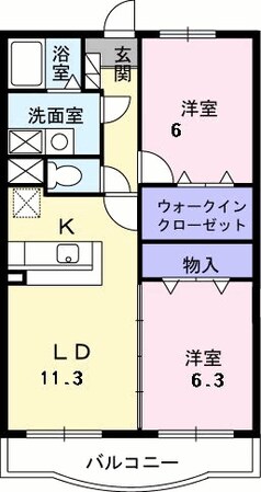 ノ－ブル西野の物件間取画像